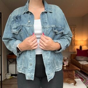 ALLSAINTS Oversized Denim Jacket Size L
